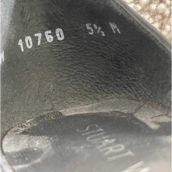 Stuart Weitzman Soho Gal Gray Suede Leather Ankle Strap Block Heel Sandals 5.5 M - Picture 11 of 12